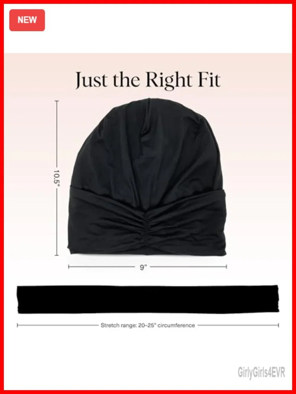 Satin Lined Beanie - Softer than Silk Sleep Cap, Hair Cover for Sleeping,